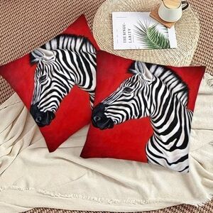 Very Nice Zebra Print Throw Pillow Covers